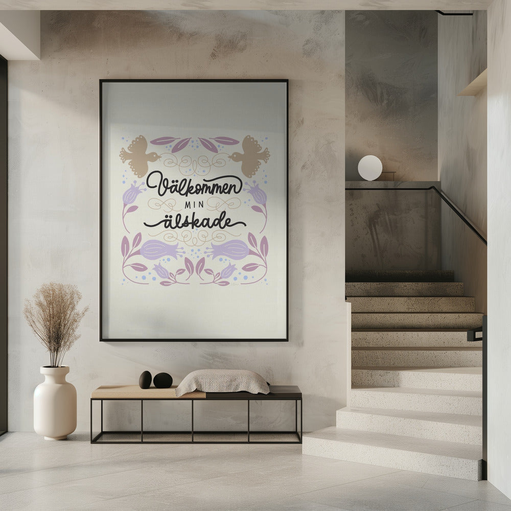 Välkommen Welkomstlicht | Poster