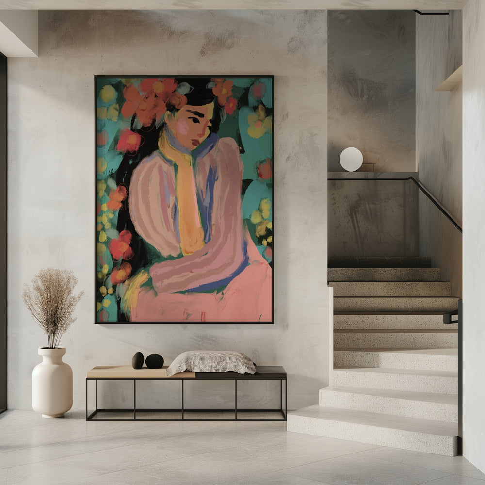 Peinzende Bloemen | Poster