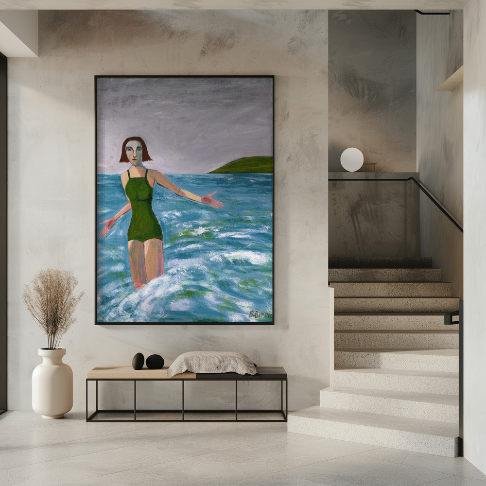 Vrouw aan zee | Poster