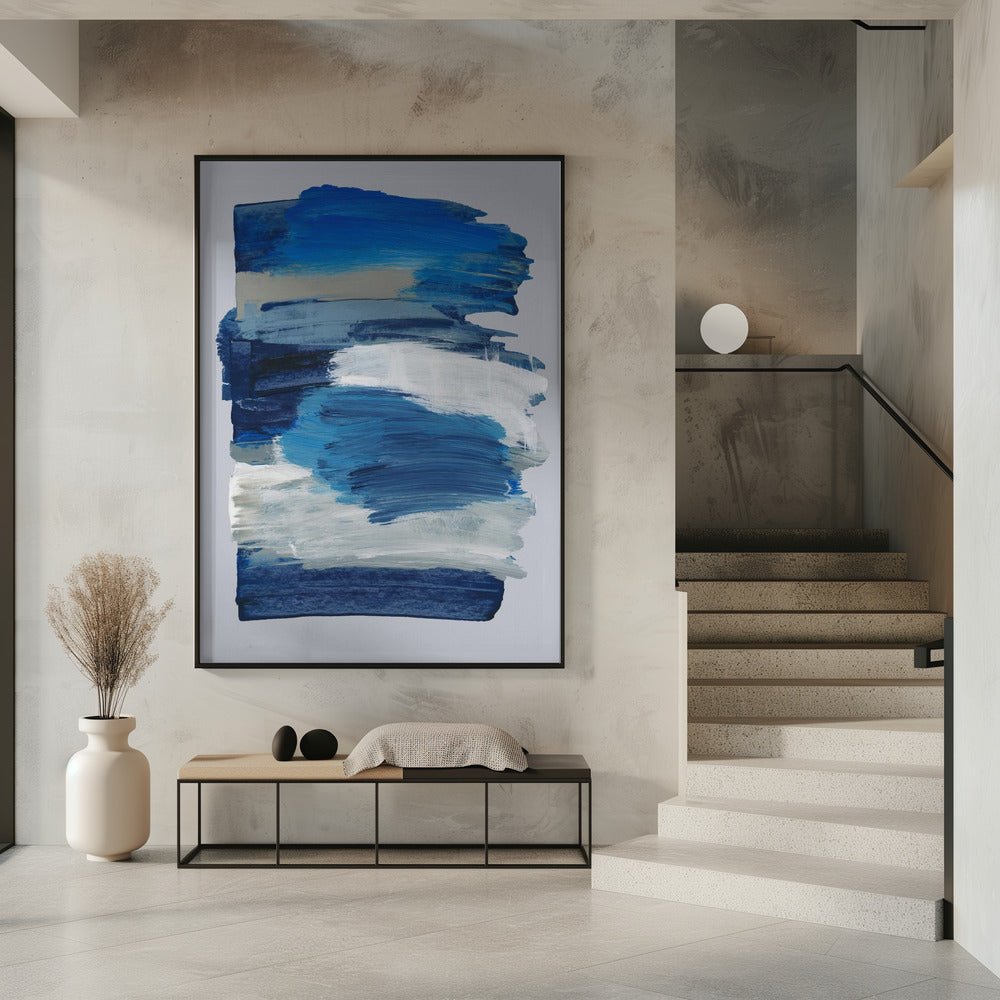 Abstracte penseelstreken 78 | Poster
