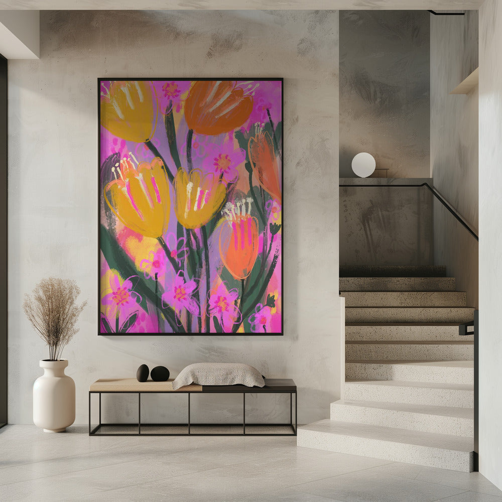 Vibrant Petal Dance | Poster