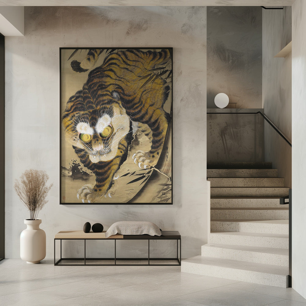 Tiger Emerging From Bamboo (18th Century) | Poster