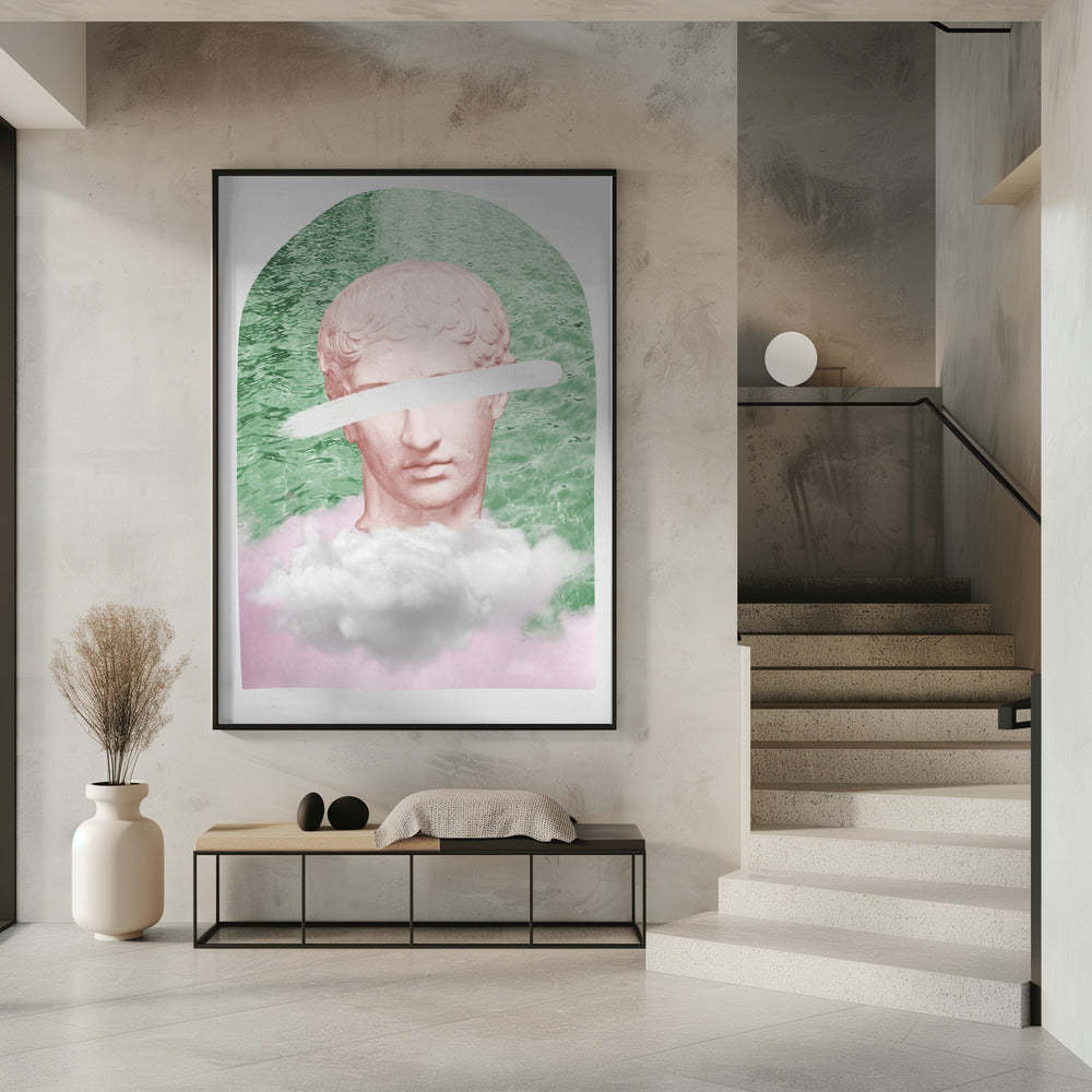 Oud standbeeld surrealistisch verhouding 2x3 | Poster