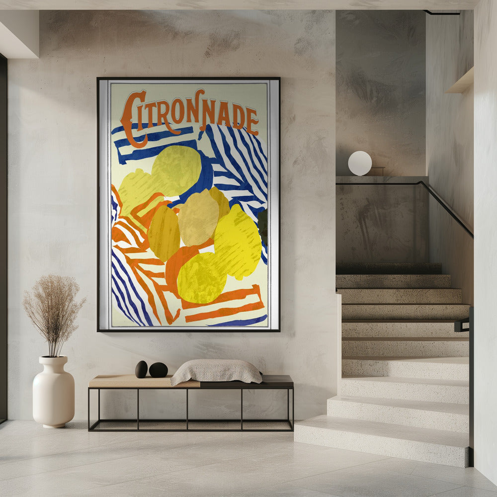 Citronnade Oranje en Blauw | Poster
