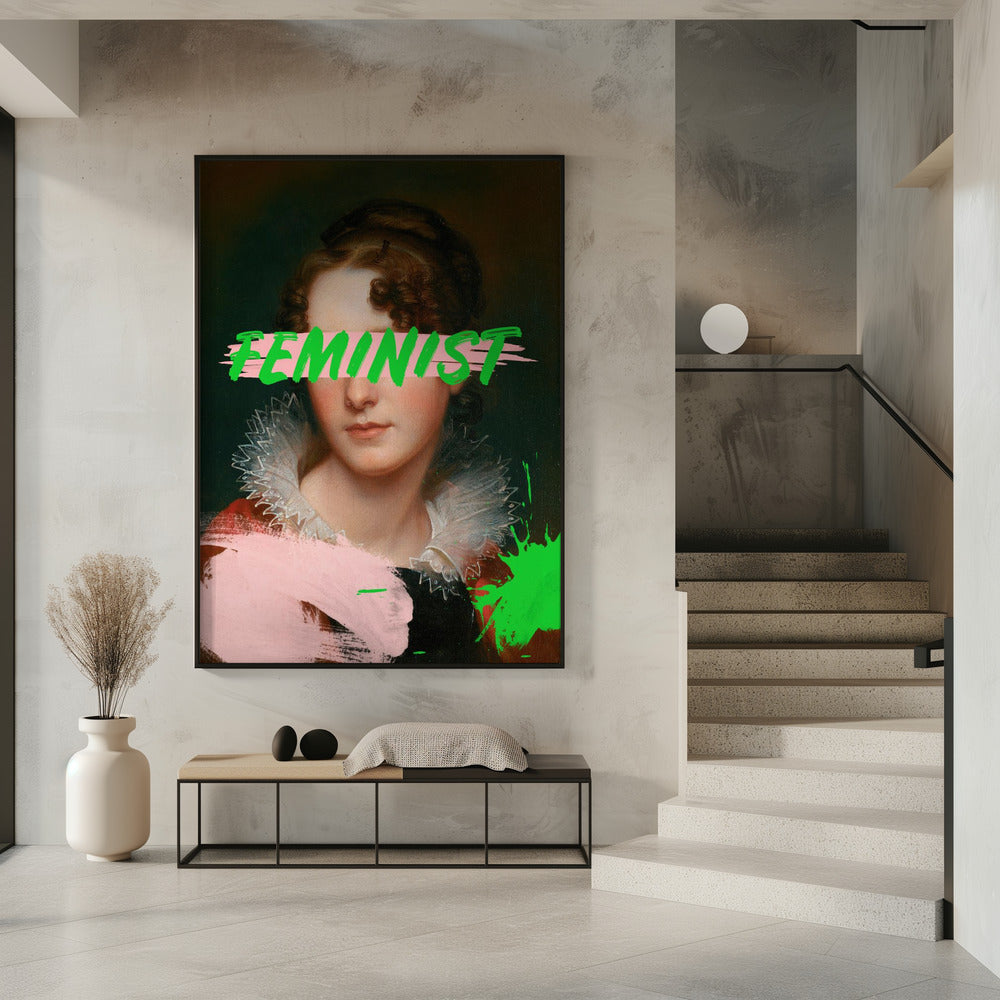 Feministisch portret Ratioiso | Poster