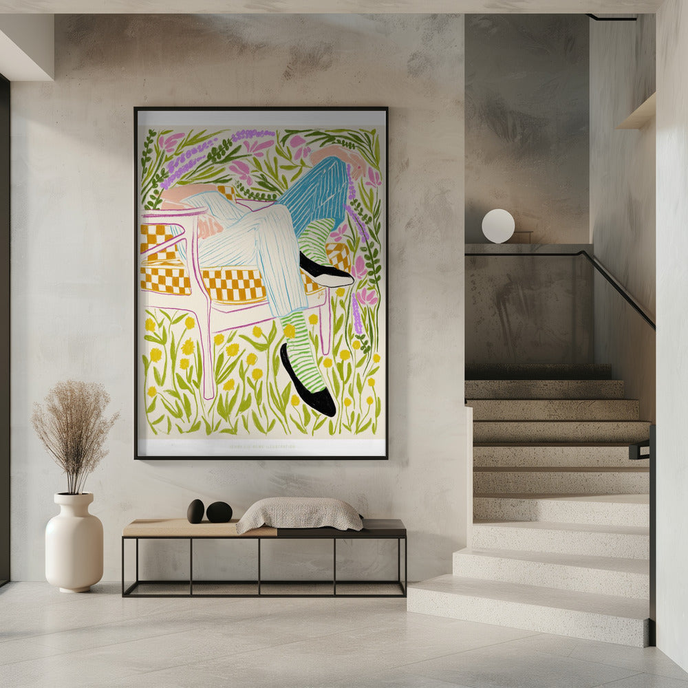 Jlr Stil in de tuin 2 | Poster