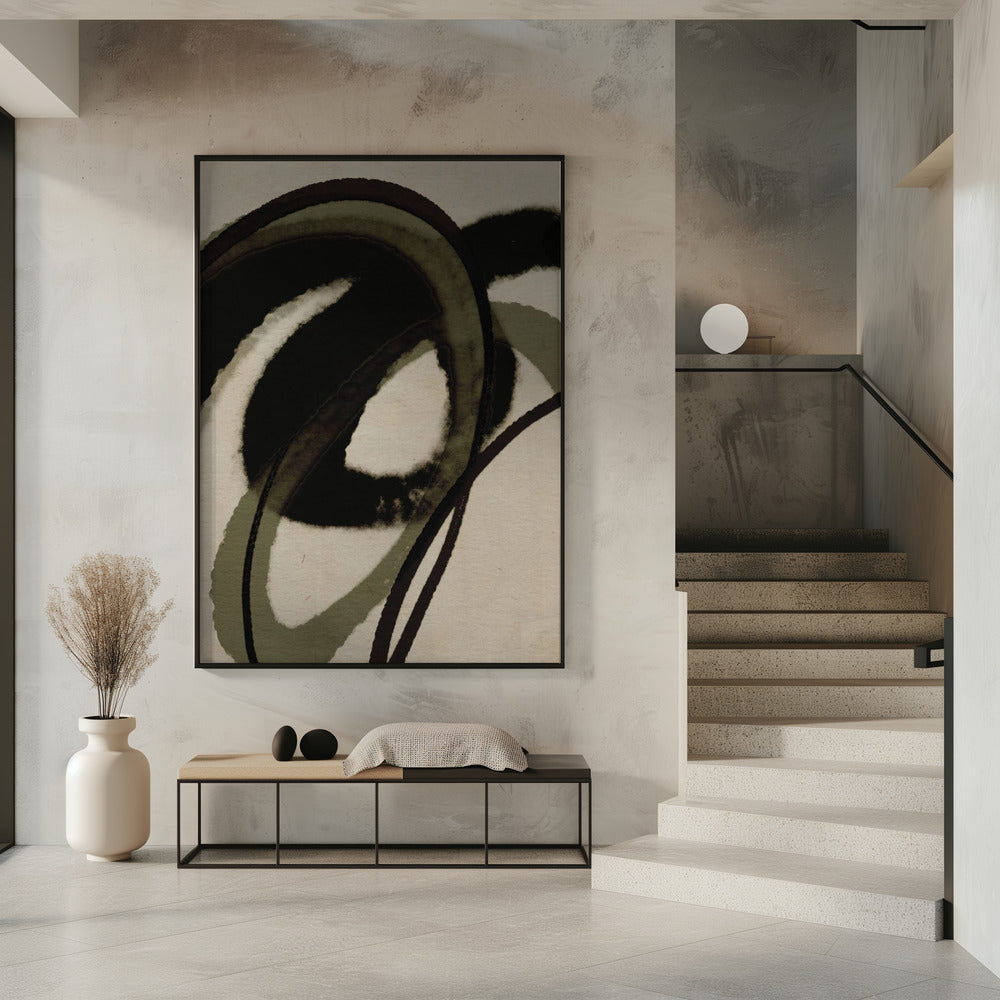 Inked Flowing Circles | Poster