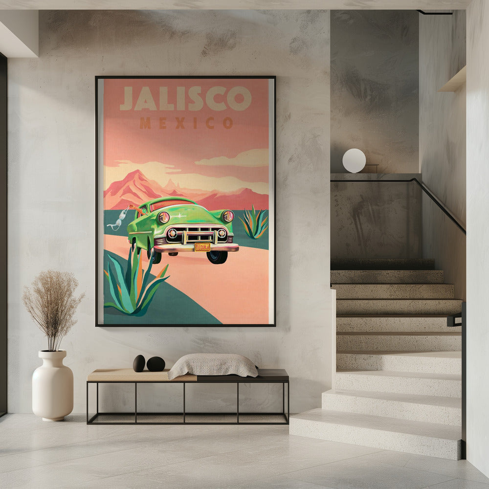 Jalisco Mexico Vintage Reisposter | Poster