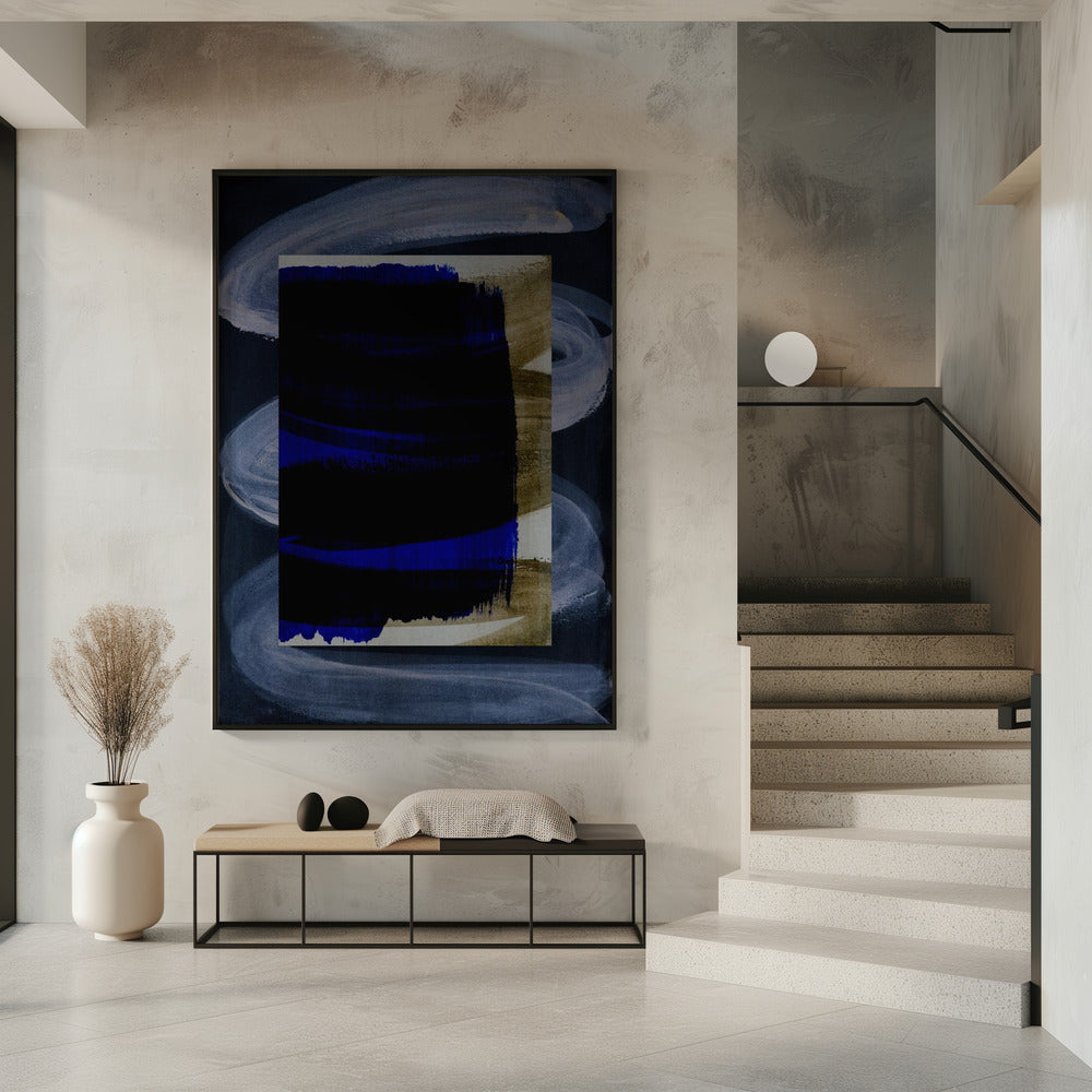 Abstracte penseelstreken 165 | Poster