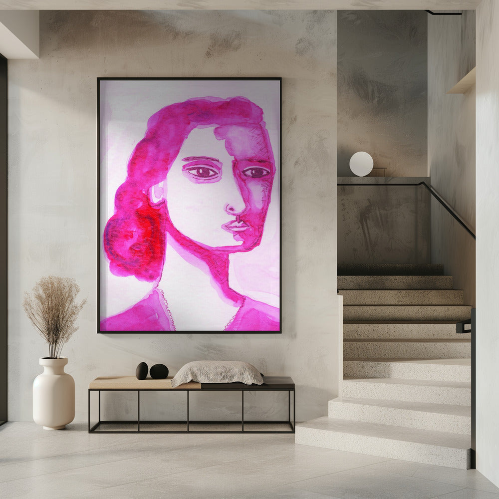 Ik ben een vrouw roze | Poster