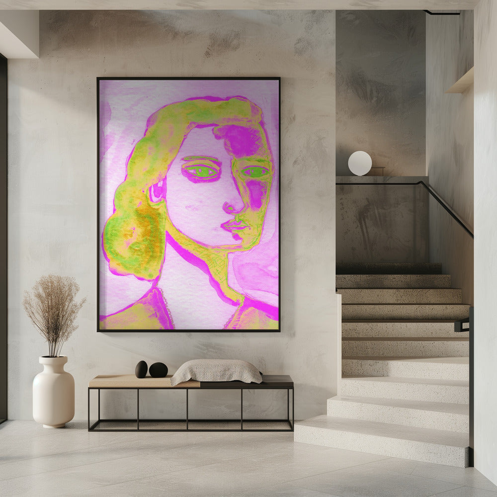 Ik ben een vrouw paars | Poster