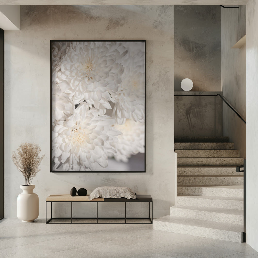 Witte Bloemen 2 | Poster