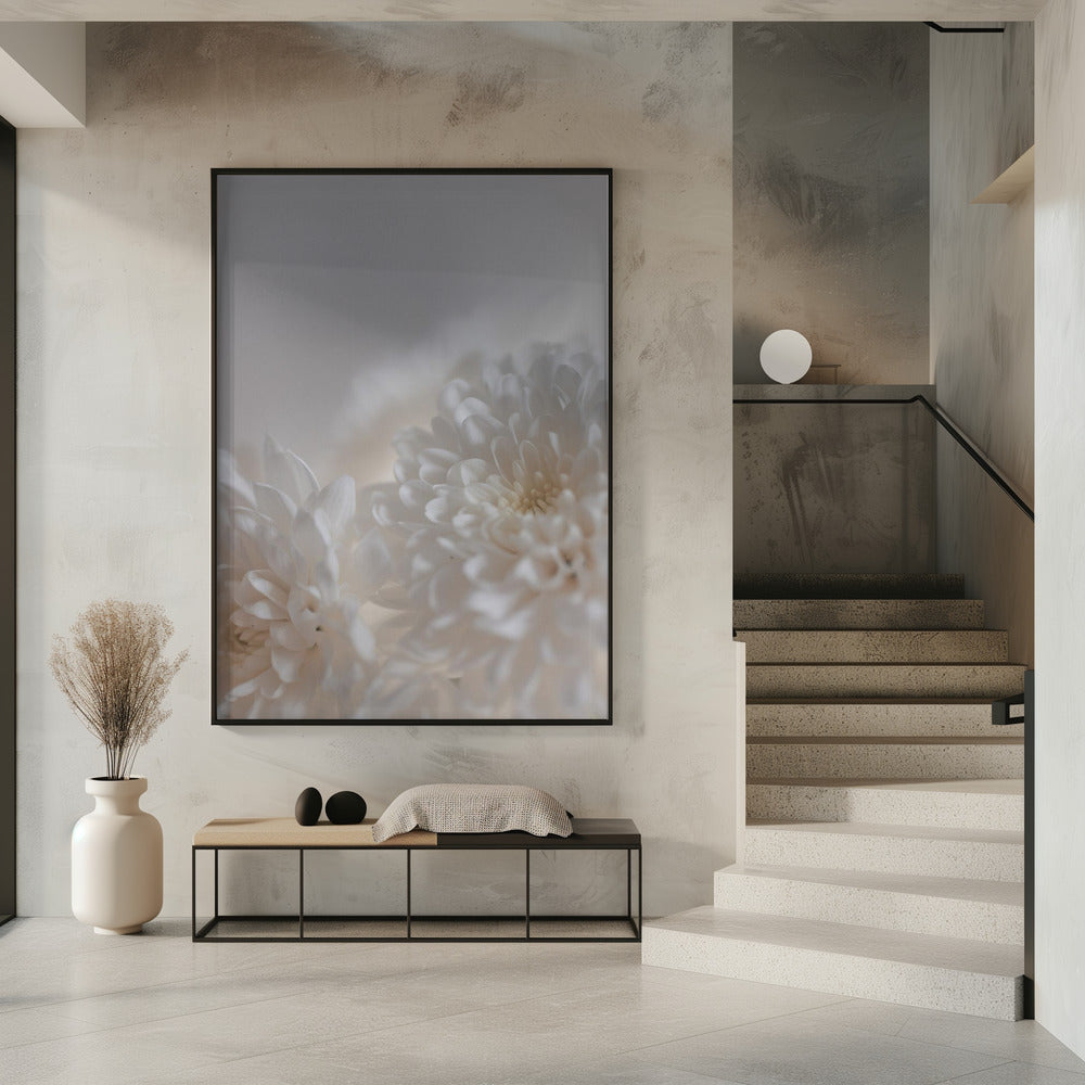 Witte Bloemen 3 | Poster