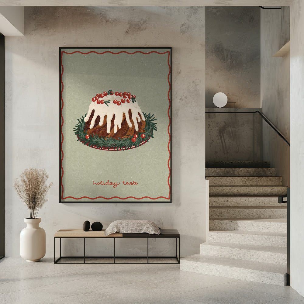 Kersttaart. Feestelijke smaak | Poster