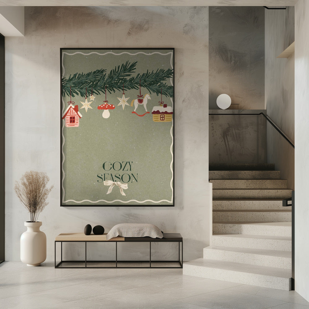 Speelgoed op de kerstboom | Poster