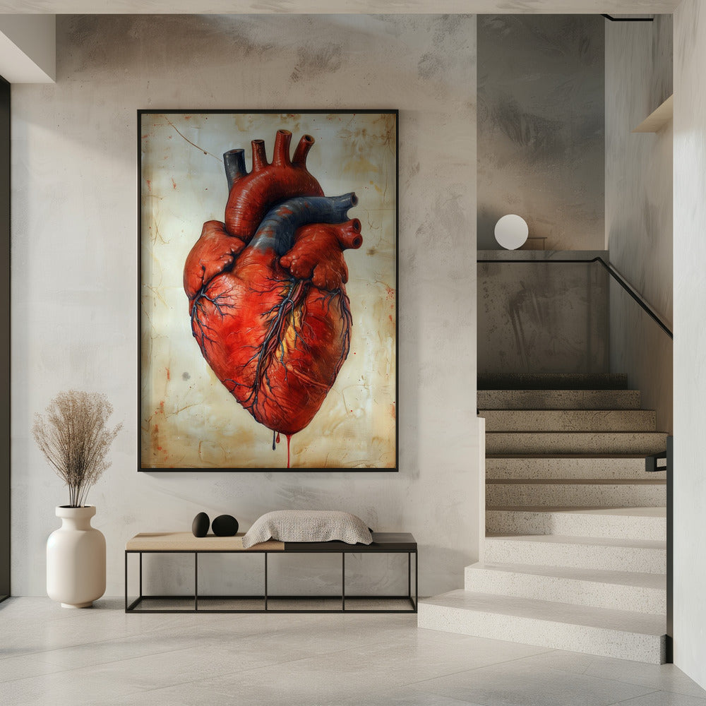 Anatomie Kunst 3 hart | Poster
