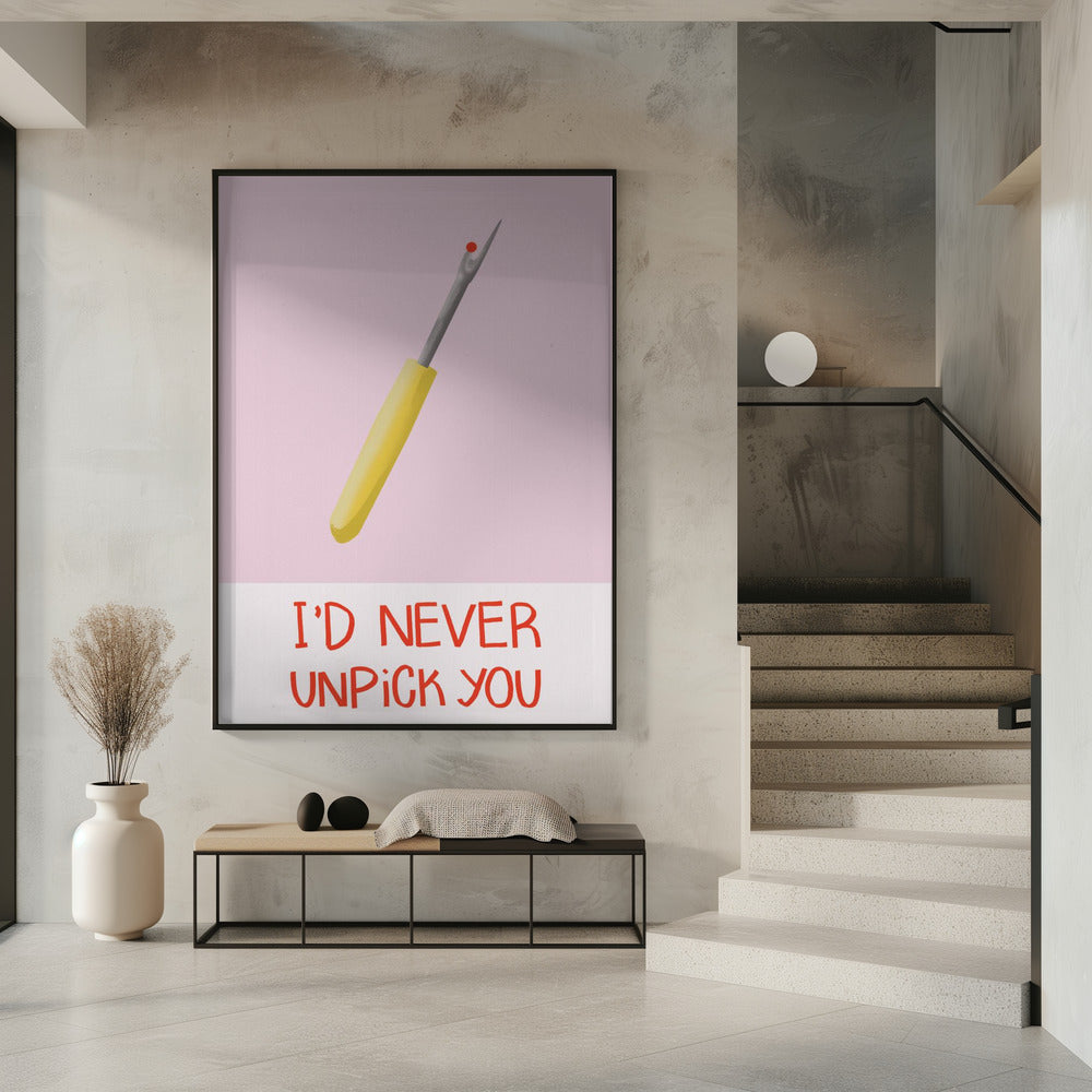 Ik zou je nooit meer loshalen | Poster