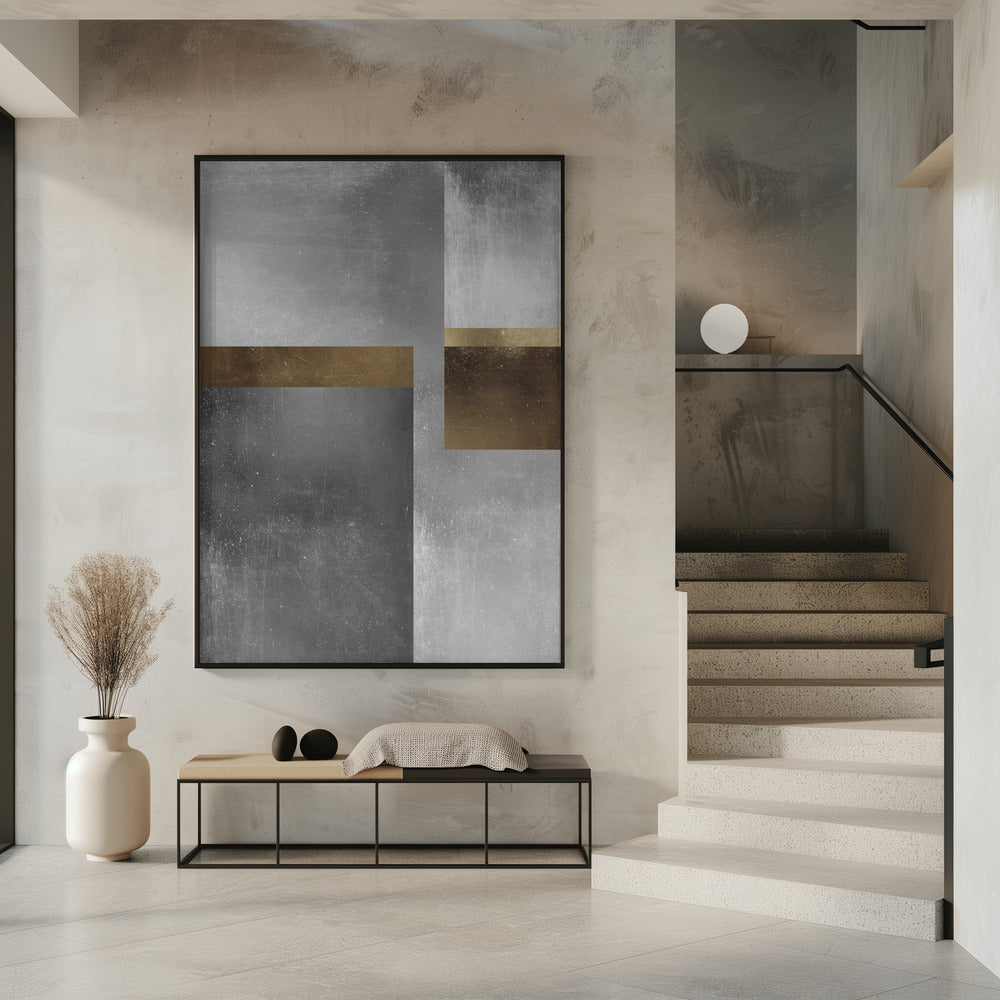 Goud- en zilvertexturen 6 | Poster