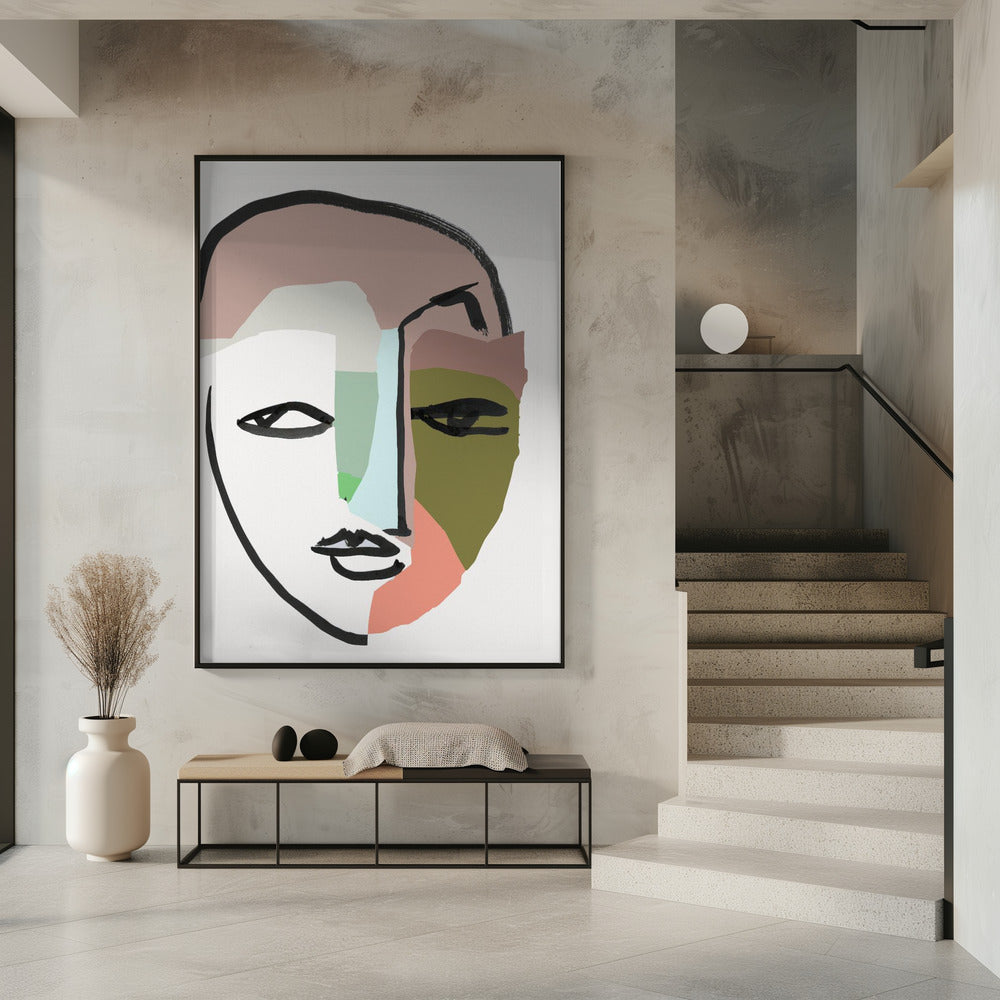 Visage No 1 Art Print | Poster