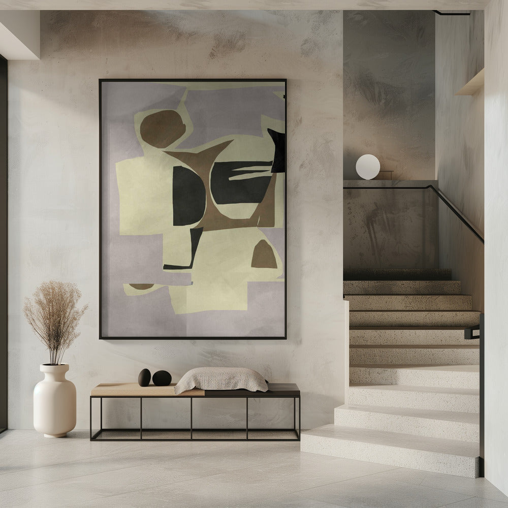 Abstracte grafische print nr. 1 | Poster