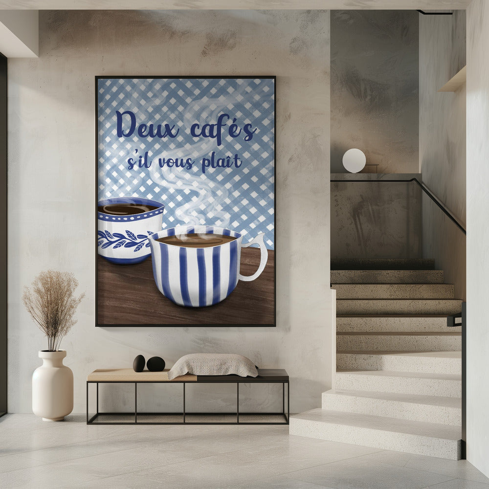 Two coffees please | Poster