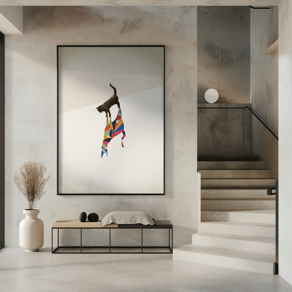 Wandelende Schaduw, Kat | Poster