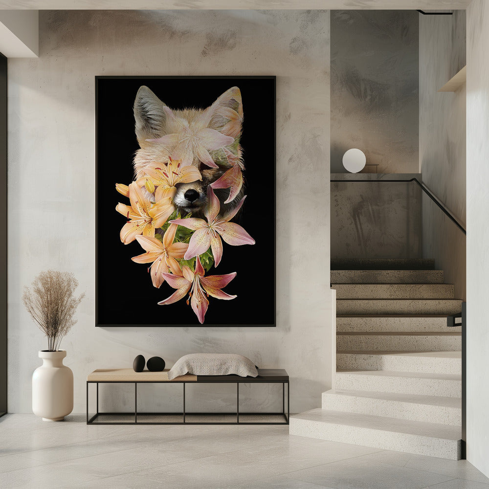 Foxy Flowers | Poster