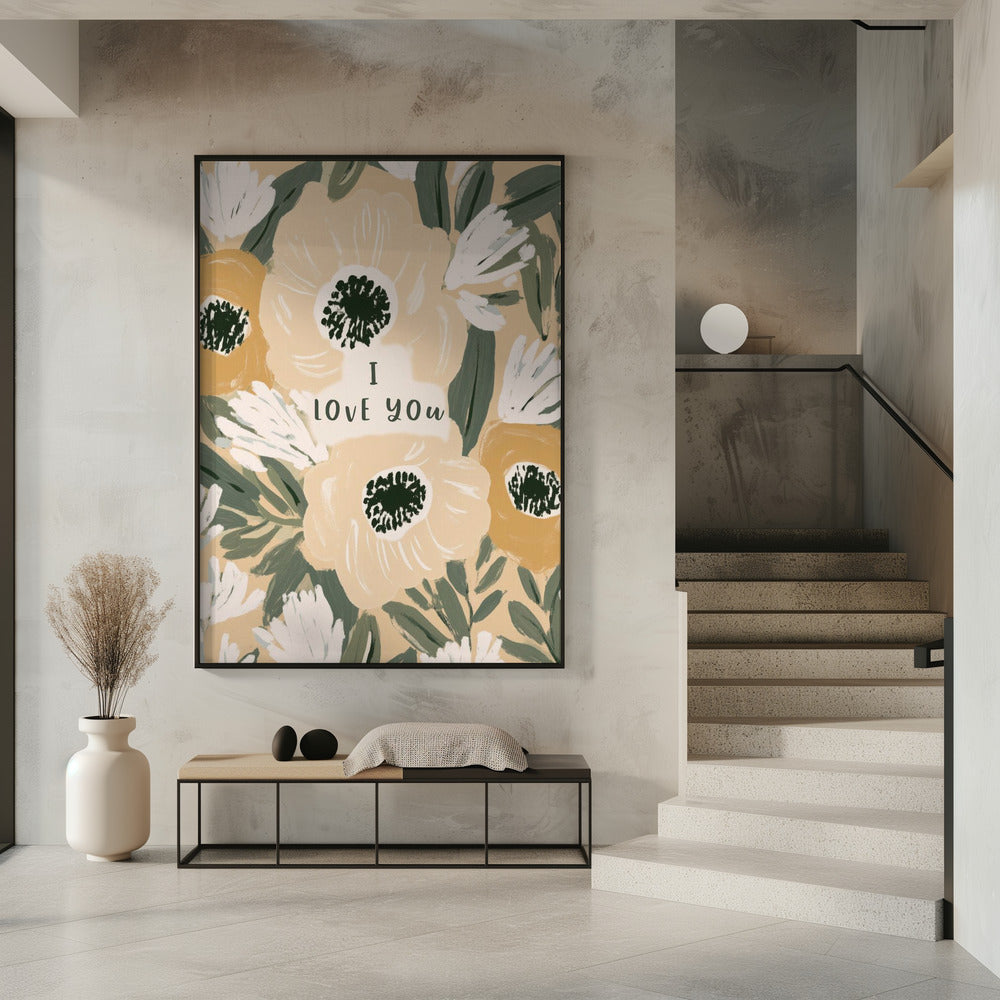 Bloemenliefdesbrief | Poster