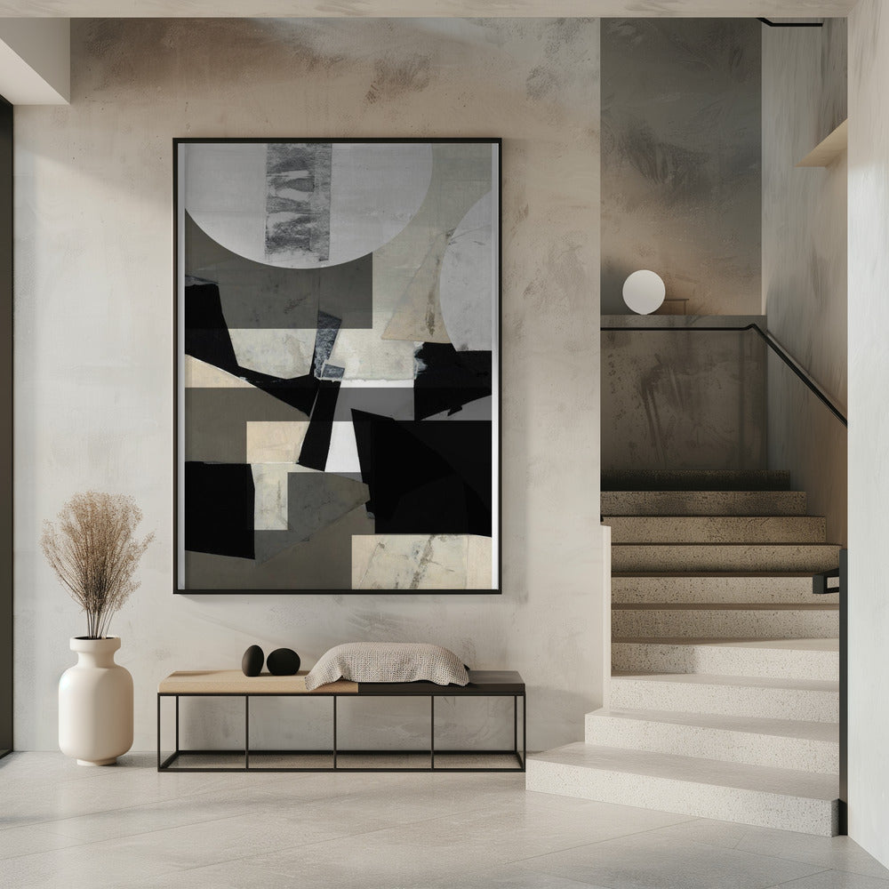 Monochrome compositie nr. 1 | Poster