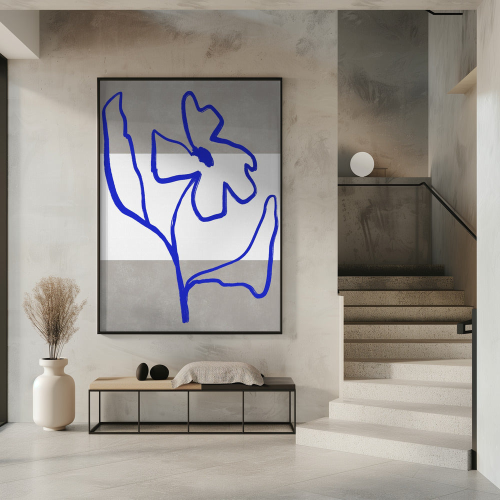 Blauwe Lijn Bloesem | Poster