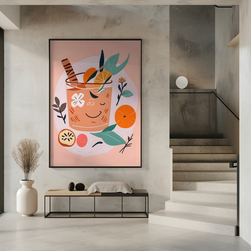 Kaneel &amp; Sinaasappelcocktail | Poster