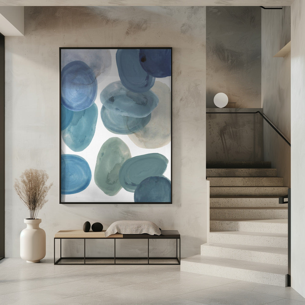 Tinten blauw 2 | Poster