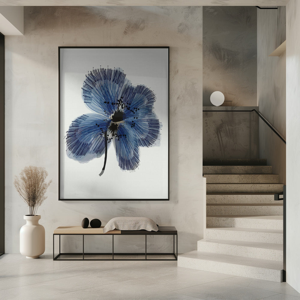 Blauwe Bloem 1 | Poster
