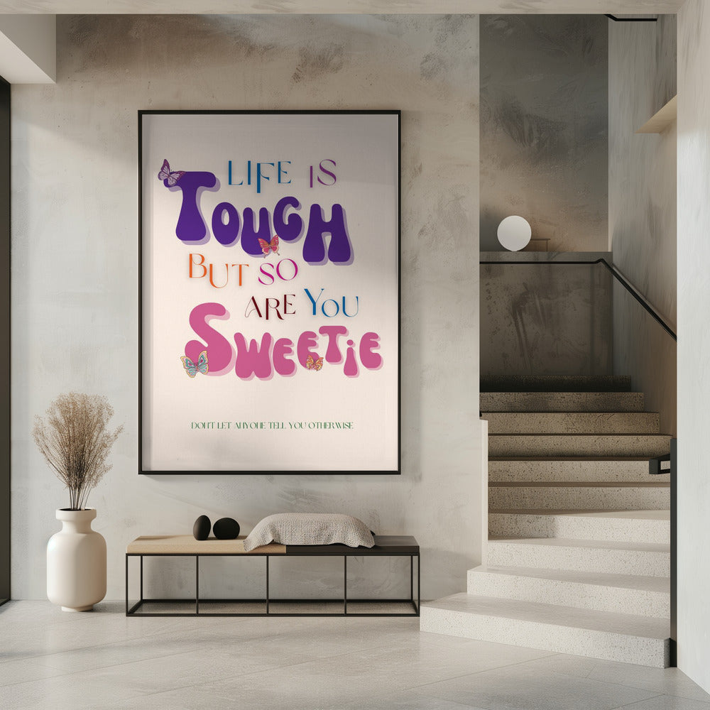 Kleurrijke typografische kunst | Poster