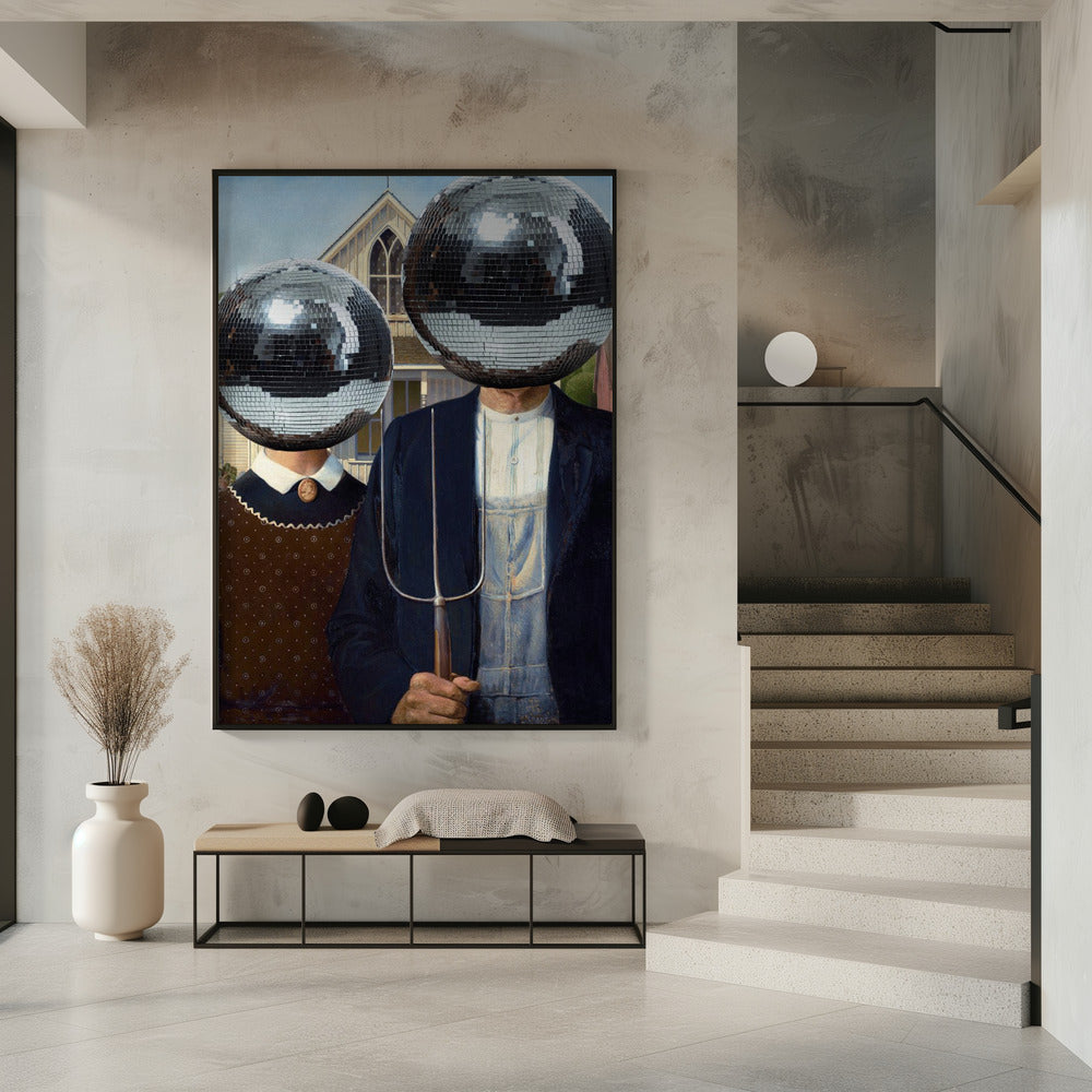 American Gothic with Disco | Poster