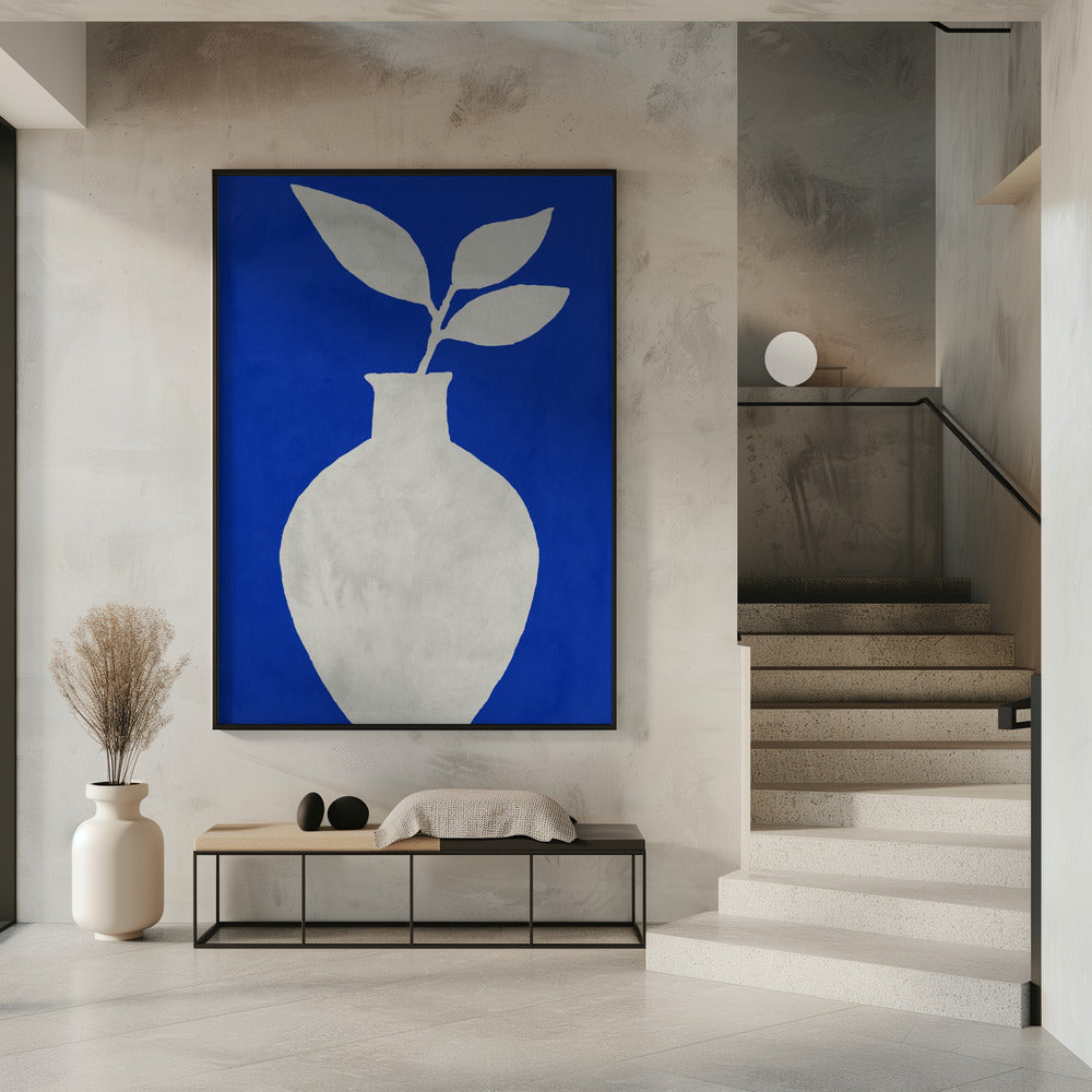 White Vase Silhouette | Poster