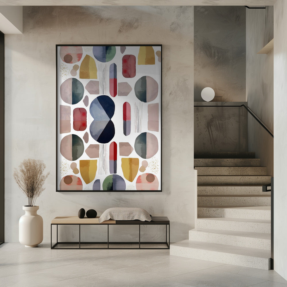 Abstracte geometrische vormen | Poster