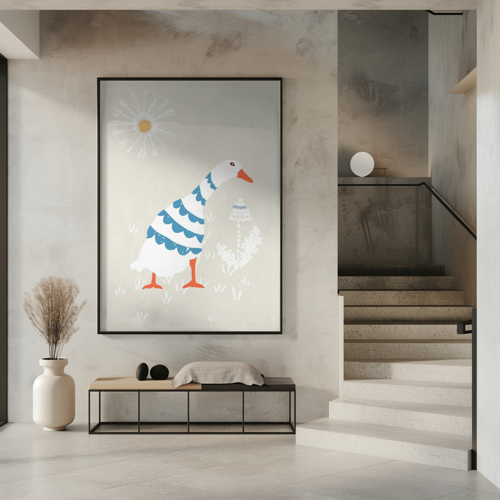 Gansjes in de zon | Poster