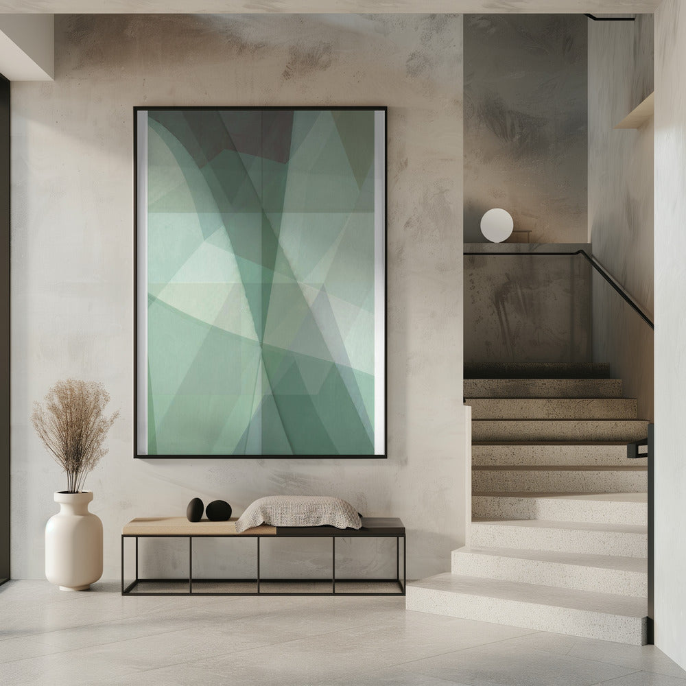 Groene Facetten | Poster