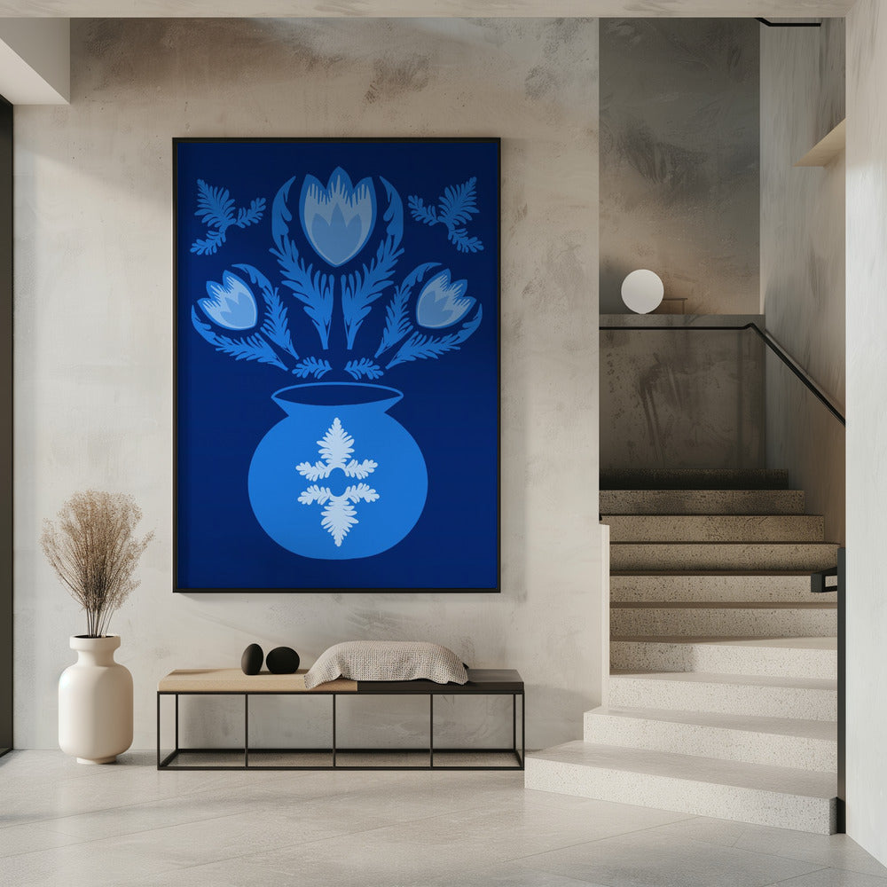 Lichtblauwe tulpen | Poster