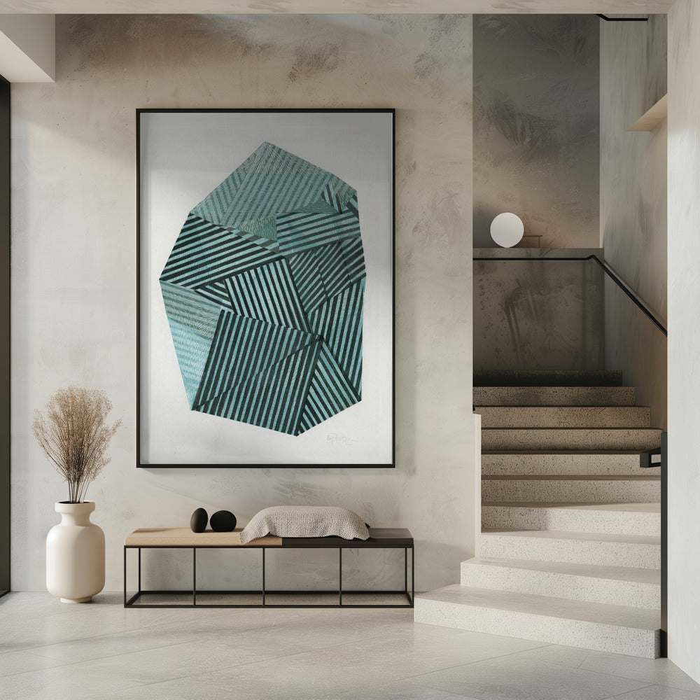 Gestreepte Steen II. | Poster