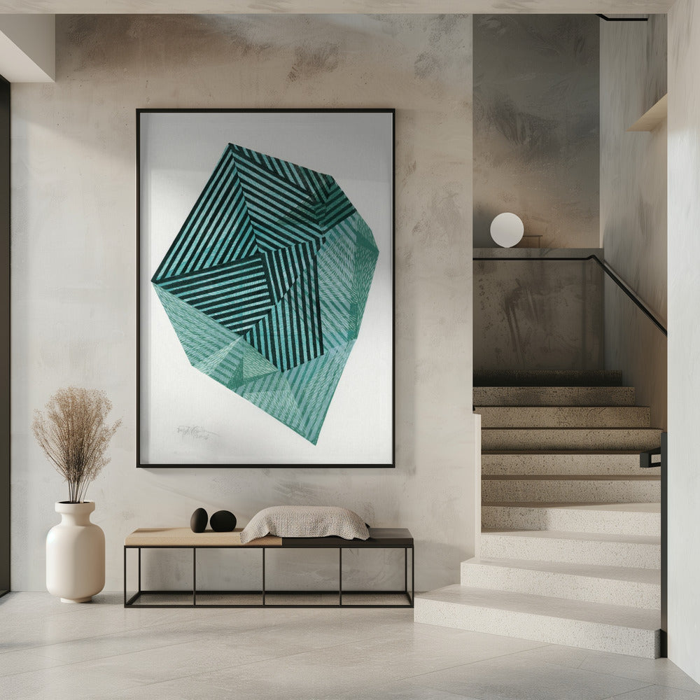 Gestreepte Steen I. | Poster