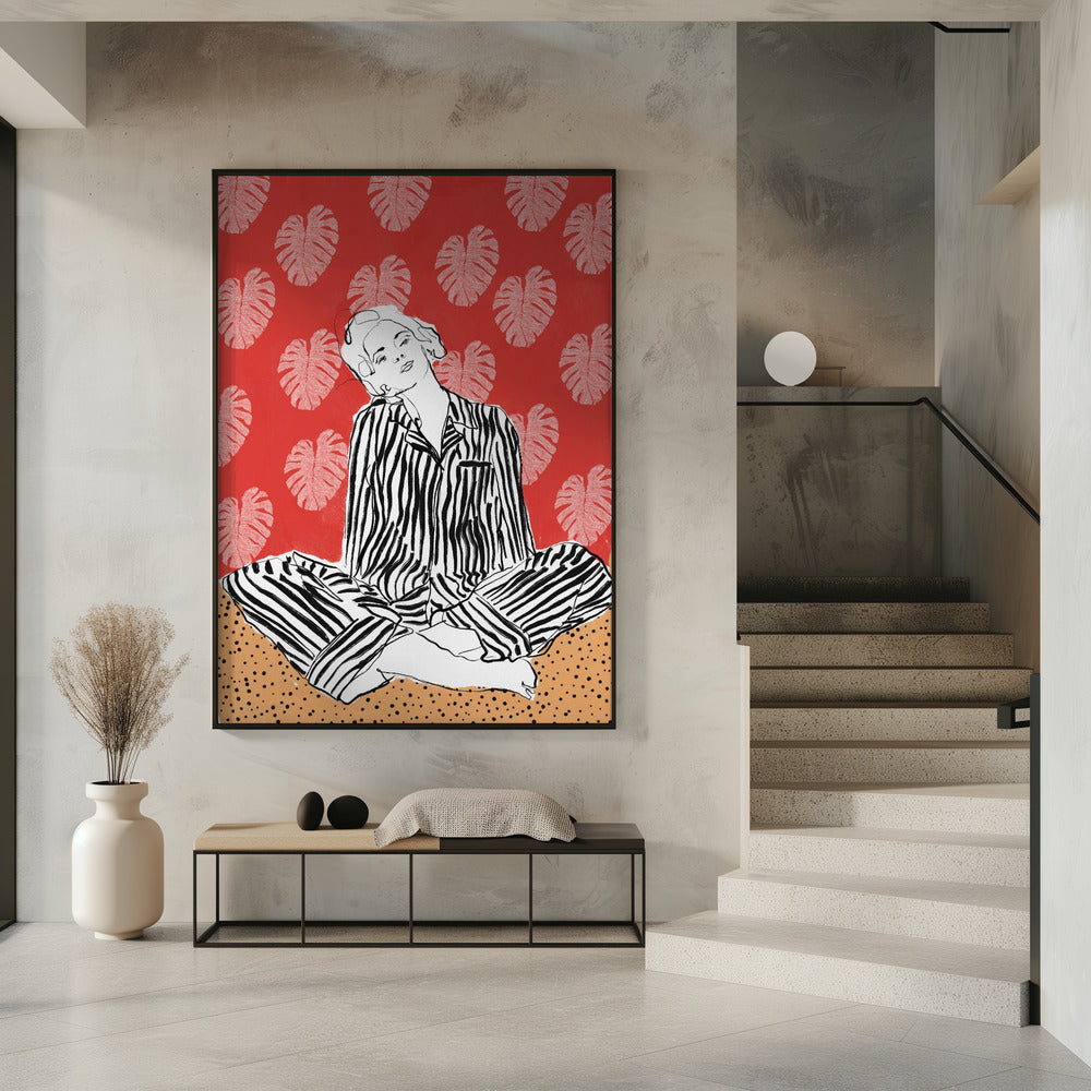 Sereniteit in strepen | Poster
