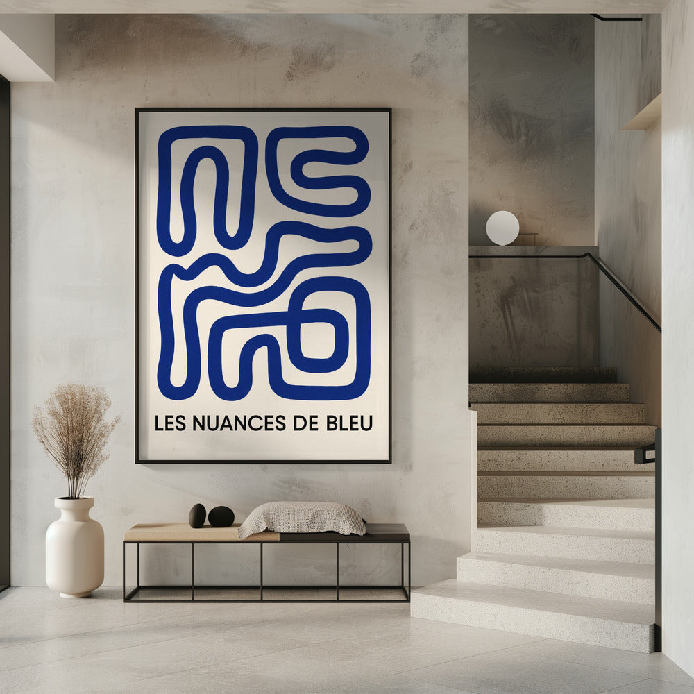 Blauwe Doolhofstroom | Poster