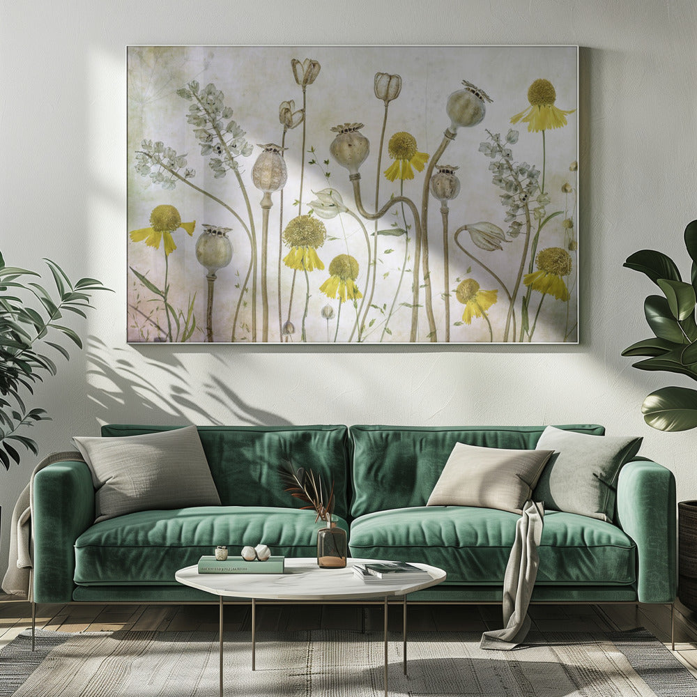 Klaprozen en Helenium | Canvas