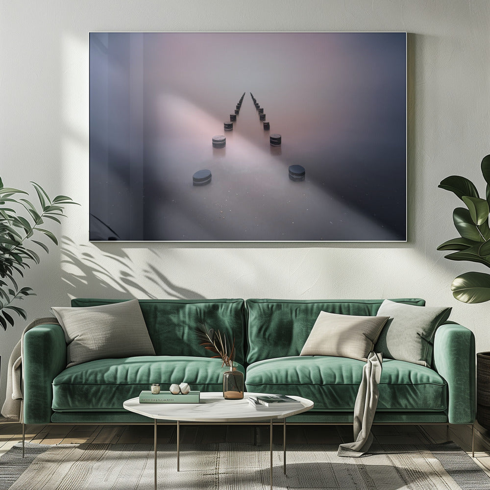 Alleen in de stilte | Canvas