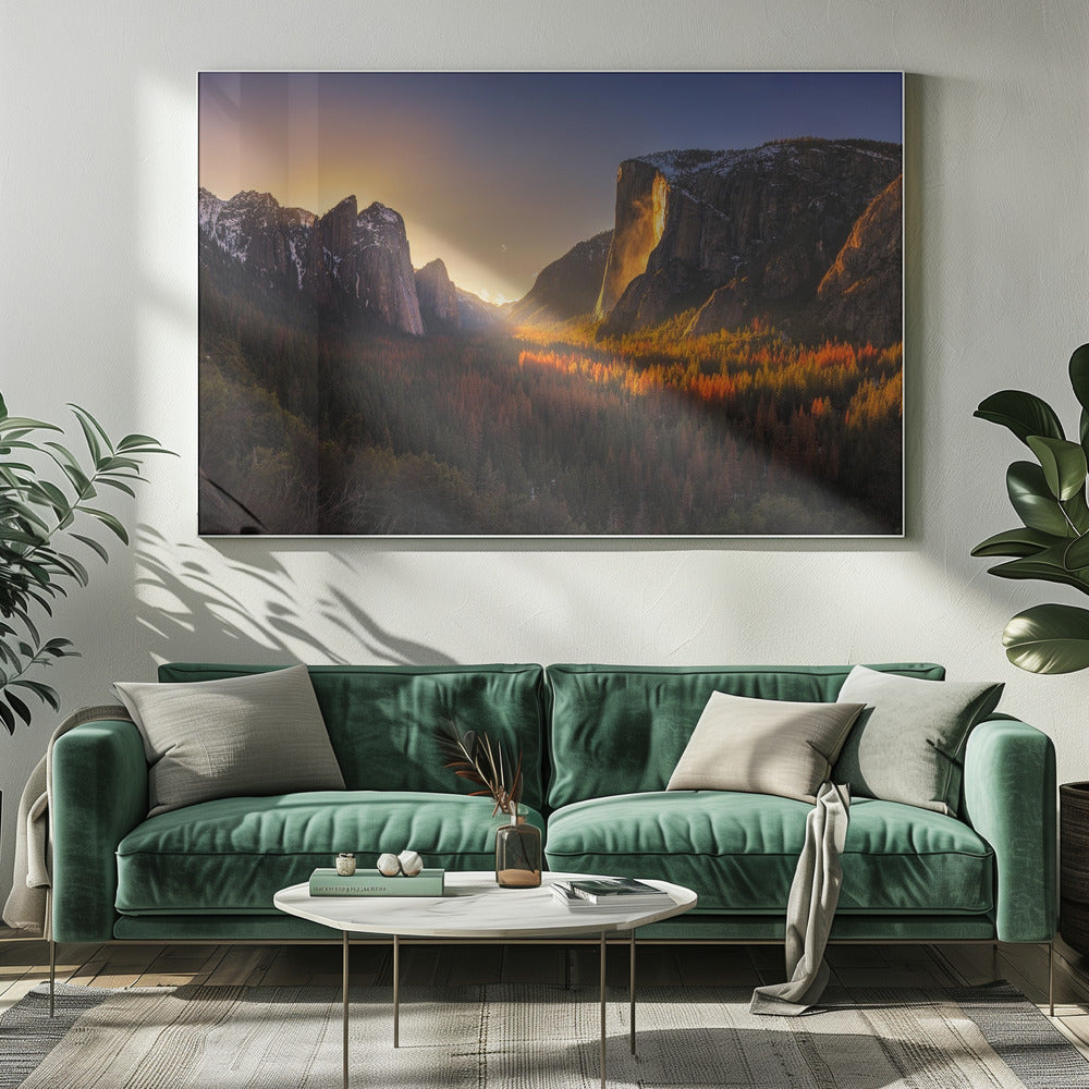 Yosemite Vuurval | Canvas