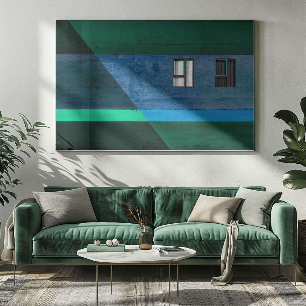 Jaloezieën in zwart-wit. | Canvas