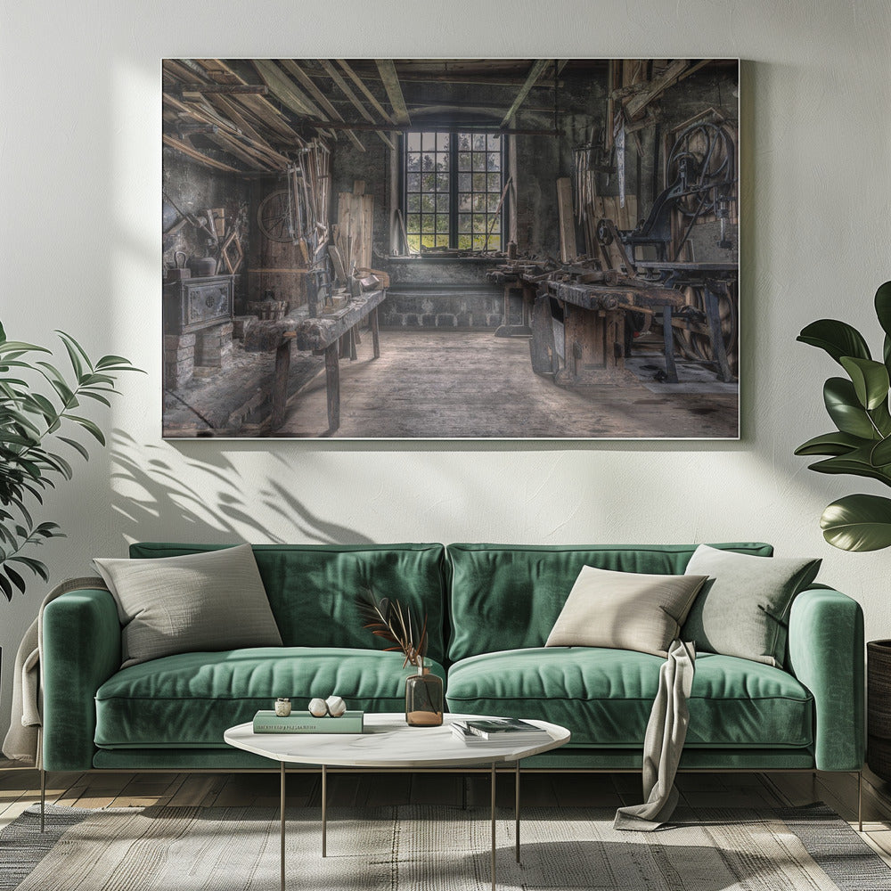 De timmermanswerkplaats | Canvas