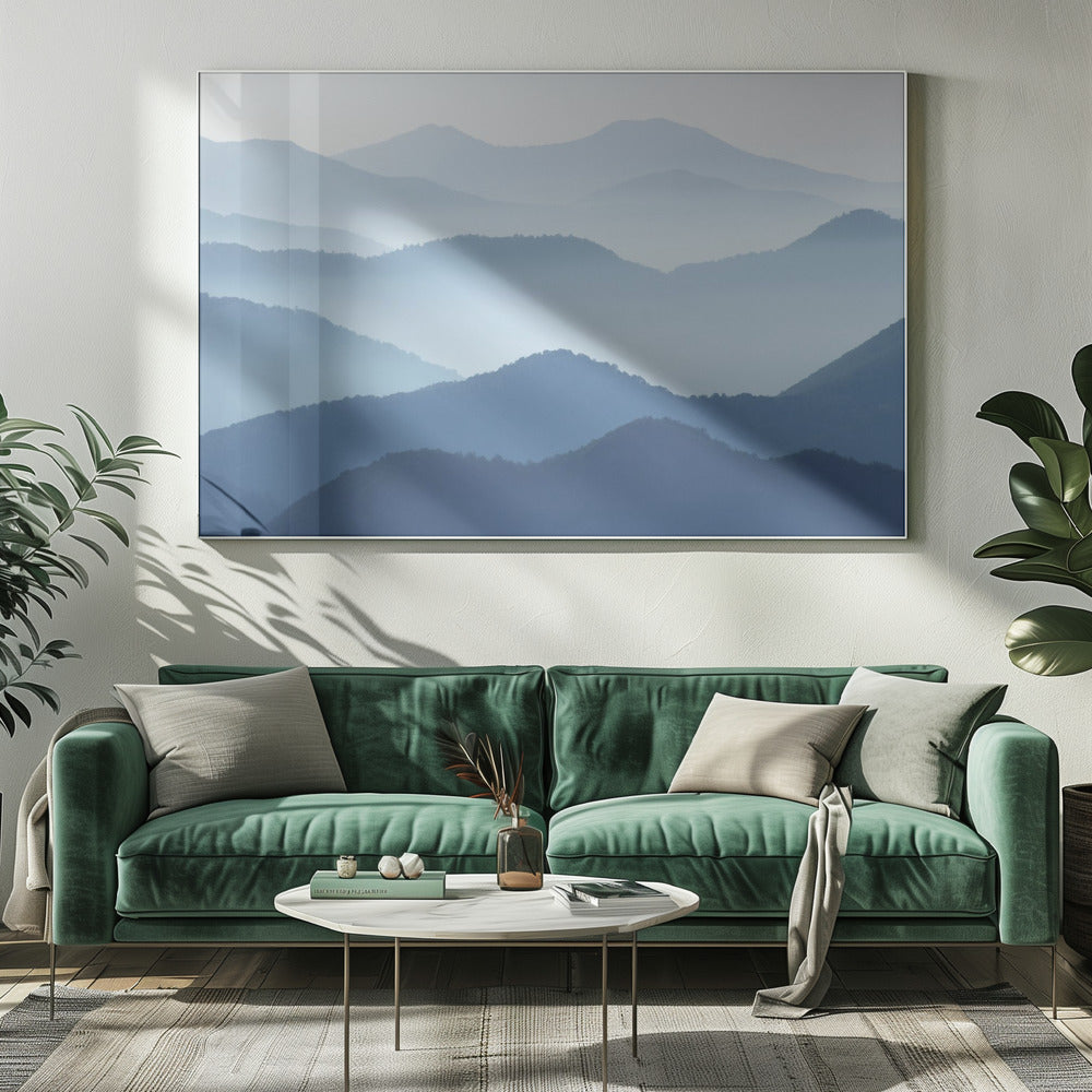 Blauwe Golven | Canvas